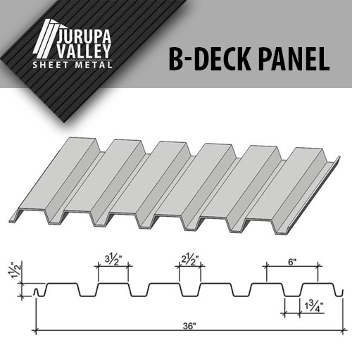 Metal Deck Panels | Jurupa Valley Sheet Metal